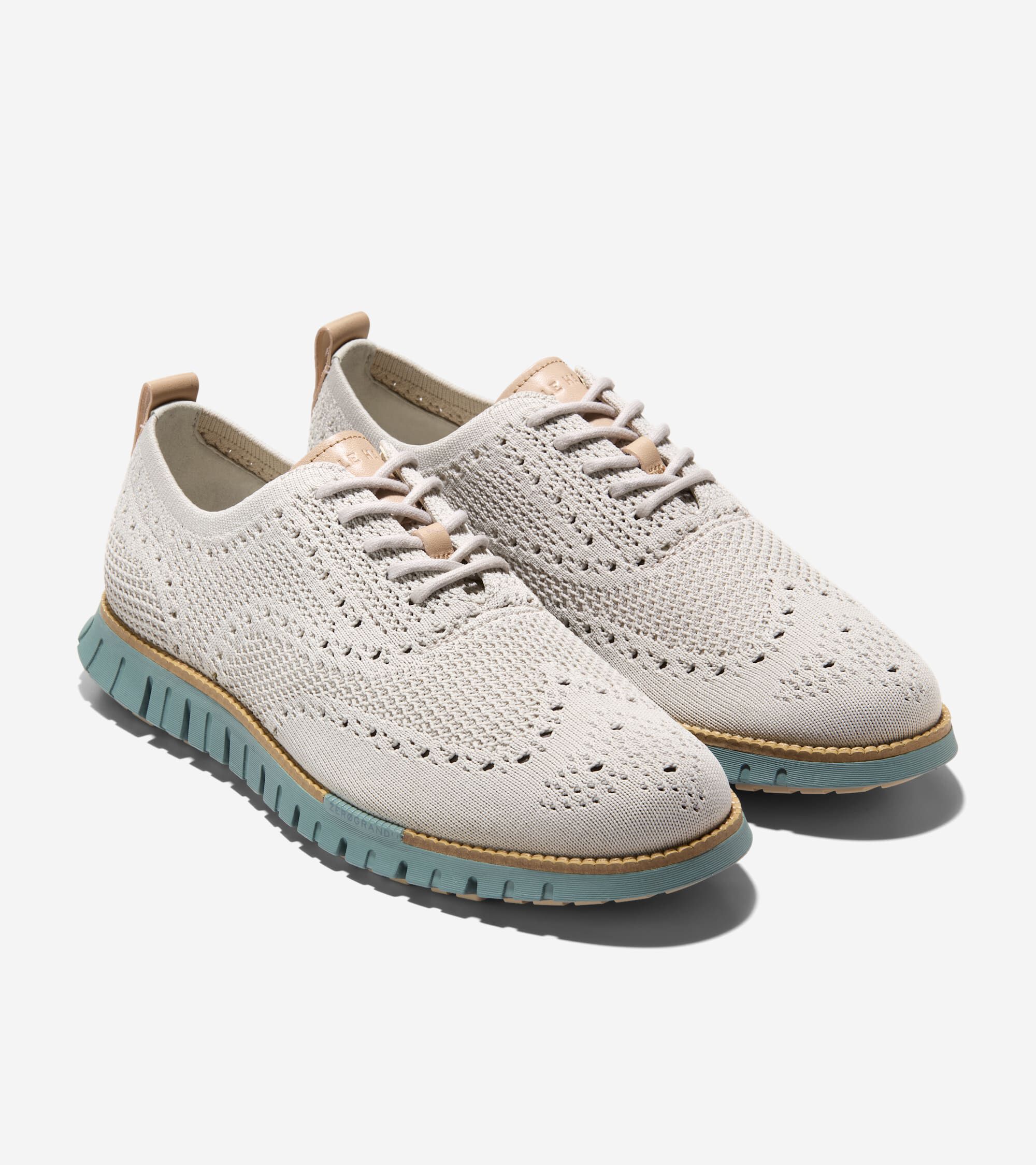 Men s ZEROGRAND Remastered Stitchlite Wingtip Oxfords in Gray Cole Haan